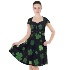 St Patricks Day Cap Sleeve Midi Dress by Valentinaart