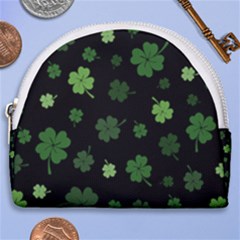 St Patricks Day Horseshoe Style Canvas Pouch