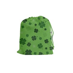 St Patricks Day Drawstring Pouch (medium) by Valentinaart