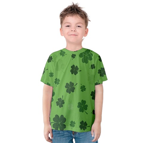 St Patricks Day Kids  Cotton Tee by Valentinaart