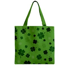 St Patricks Day Zipper Grocery Tote Bag by Valentinaart