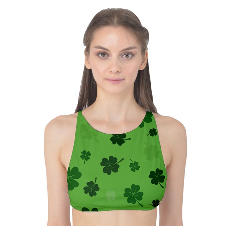 St patricks day Tank Bikini Top