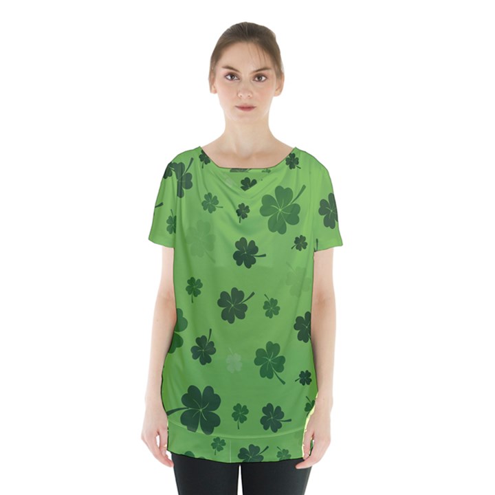 St patricks day Skirt Hem Sports Top