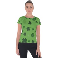 St Patricks Day Short Sleeve Sports Top  by Valentinaart