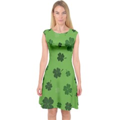 St Patricks Day Capsleeve Midi Dress by Valentinaart