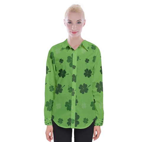 St Patricks Day Womens Long Sleeve Shirt by Valentinaart