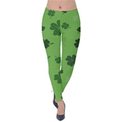 St Patricks Day Velvet Leggings