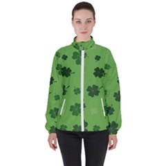 St Patricks Day Women s High Neck Windbreaker by Valentinaart