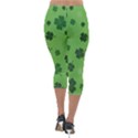 St patricks day Lightweight Velour Capri Leggings  View2