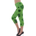 St patricks day Lightweight Velour Capri Leggings  View3