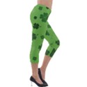 St patricks day Lightweight Velour Capri Leggings  View4