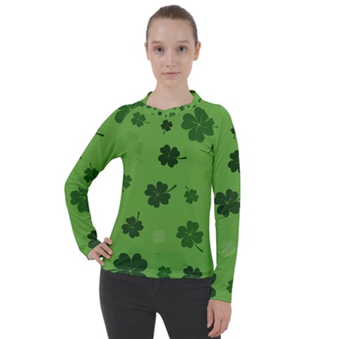 St Patricks Day Women s Pique Long Sleeve Tee by Valentinaart