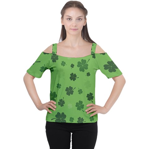 St Patricks Day Cutout Shoulder Tee by Valentinaart