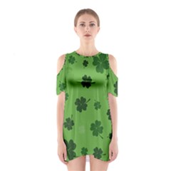 St Patricks Day Shoulder Cutout One Piece Dress by Valentinaart