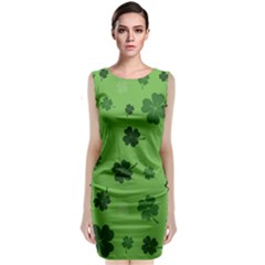 St Patricks Day Sleeveless Velvet Midi Dress by Valentinaart