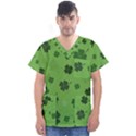 St patricks day Men s V-Neck Scrub Top View1