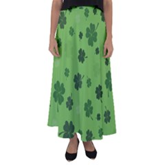 St Patricks Day Flared Maxi Skirt by Valentinaart