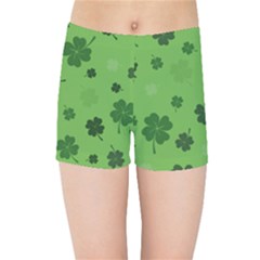 St Patricks Day Kids  Sports Shorts by Valentinaart