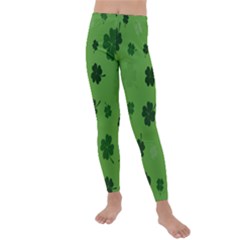 St Patricks Day Kids  Lightweight Velour Leggings by Valentinaart