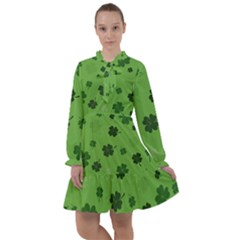 St Patricks Day All Frills Chiffon Dress by Valentinaart