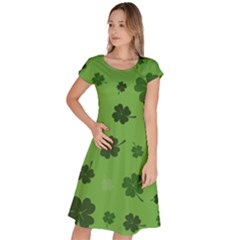 St Patricks Day Classic Short Sleeve Dress by Valentinaart