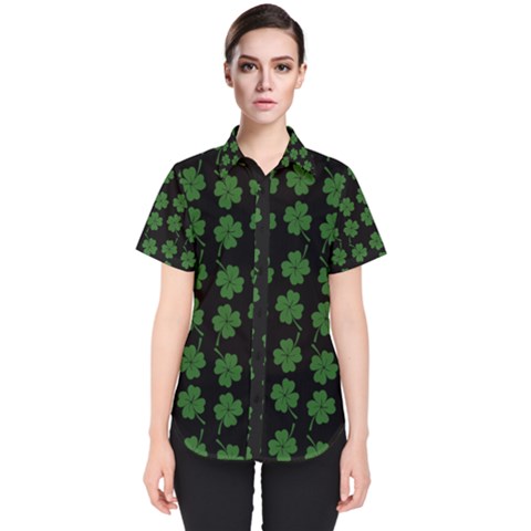 St Patricks Day Women s Short Sleeve Shirt by Valentinaart