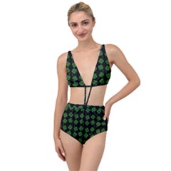 St Patricks Day Tied Up Two Piece Swimsuit by Valentinaart