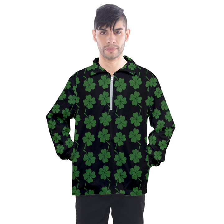 St patricks day Men s Half Zip Pullover