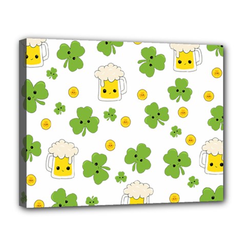 St Patricks Day Canvas 14  X 11  (stretched) by Valentinaart