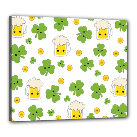 St Patricks Day Canvas 24  X 20  (stretched) by Valentinaart