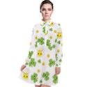 St patricks day Long Sleeve Chiffon Shirt Dress View1