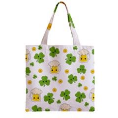 St Patricks Day Zipper Grocery Tote Bag by Valentinaart