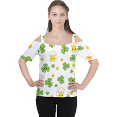 St Patricks Day Cutout Shoulder Tee