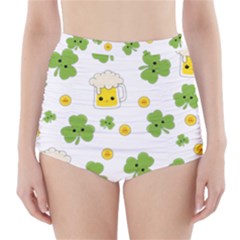 St Patricks Day High-waisted Bikini Bottoms