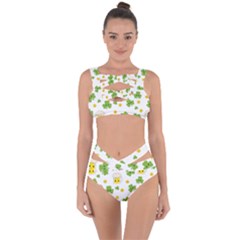 St Patricks Day Bandaged Up Bikini Set  by Valentinaart