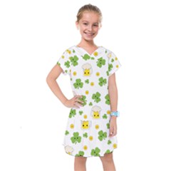 St Patricks Day Kids  Drop Waist Dress by Valentinaart