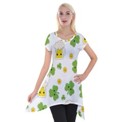 St Patricks Day Short Sleeve Side Drop Tunic