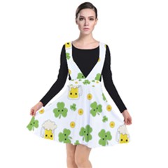 St Patricks Day Plunge Pinafore Dress by Valentinaart