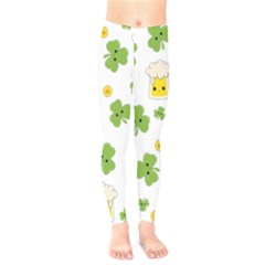 St Patricks Day Kids  Leggings by Valentinaart