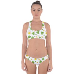 St Patricks Day Cross Back Hipster Bikini Set by Valentinaart