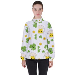 St Patricks Day Women s High Neck Windbreaker by Valentinaart