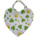 St patricks day Giant Heart Shaped Tote View1