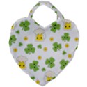 St patricks day Giant Heart Shaped Tote View2