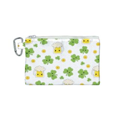 St Patricks Day Canvas Cosmetic Bag (small)