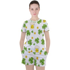 St Patricks Day Women s Tee And Shorts Set