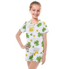 St Patricks Day Kids  Mesh Tee And Shorts Set