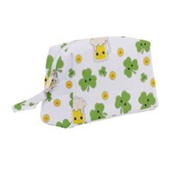 St Patricks Day Wristlet Pouch Bag (medium) by Valentinaart