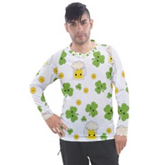 St Patricks Day Men s Pique Long Sleeve Tee