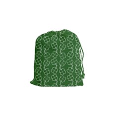 St Patricks Day Drawstring Pouch (small) by Valentinaart