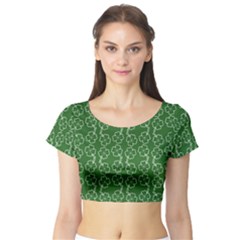 St Patricks Day Short Sleeve Crop Top